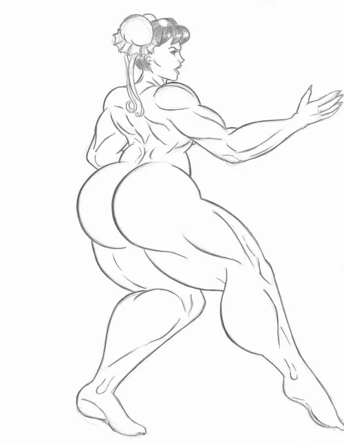 Chun-Li's Warrior Stance (Nude)