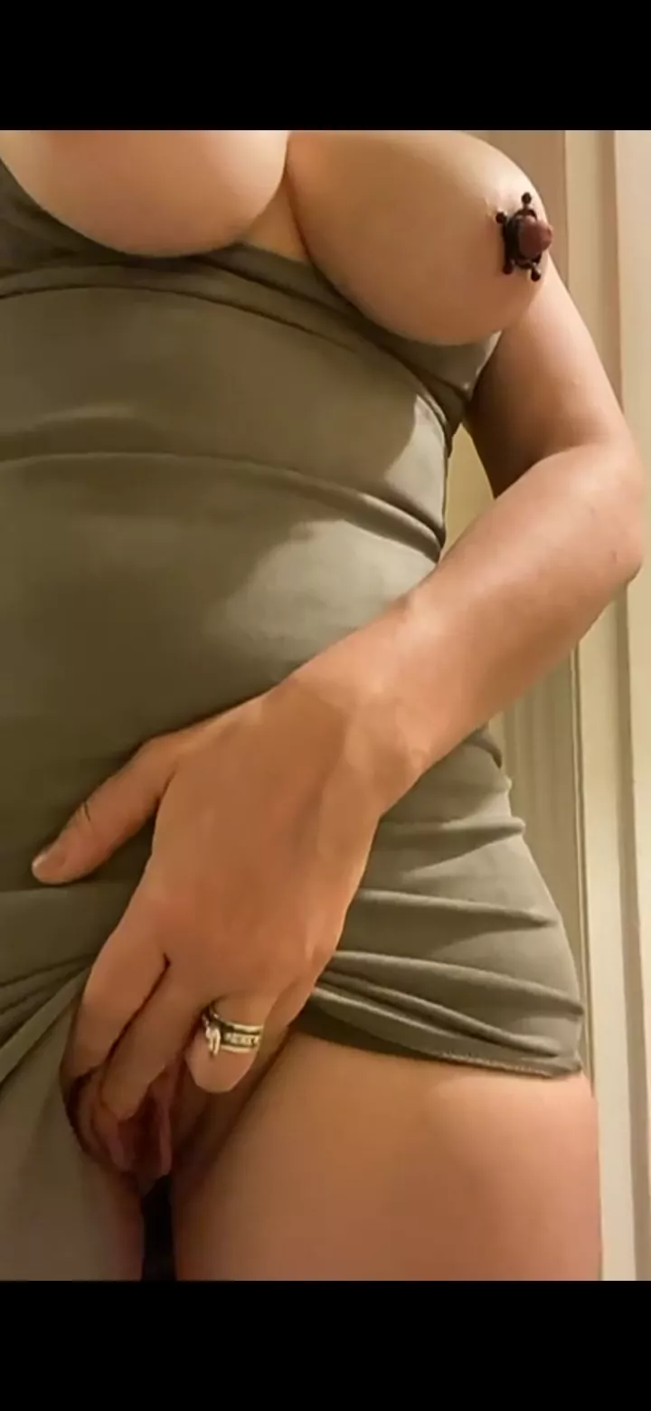 Exhibiting herself, clamped as instructed. CumTribs always welcome