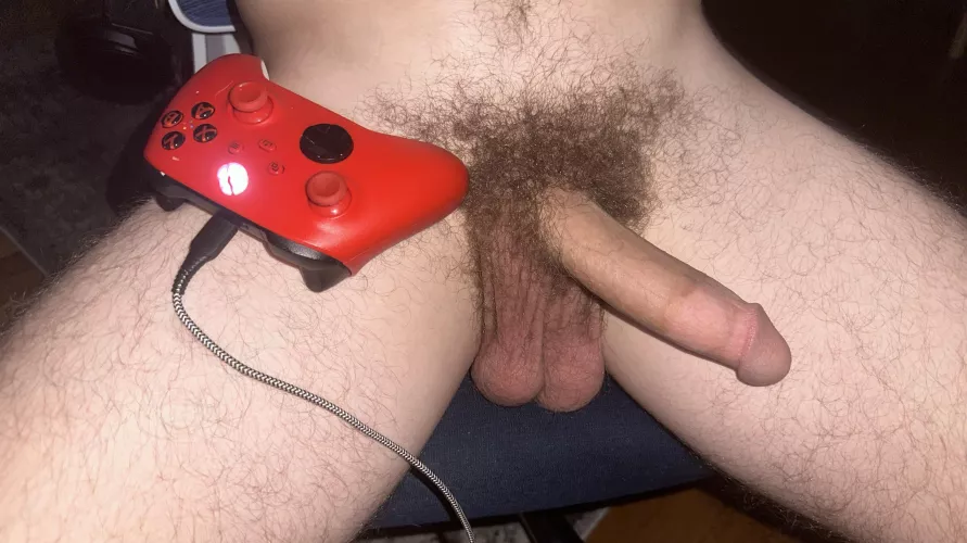 Got hard while playing Xbox… help me out?