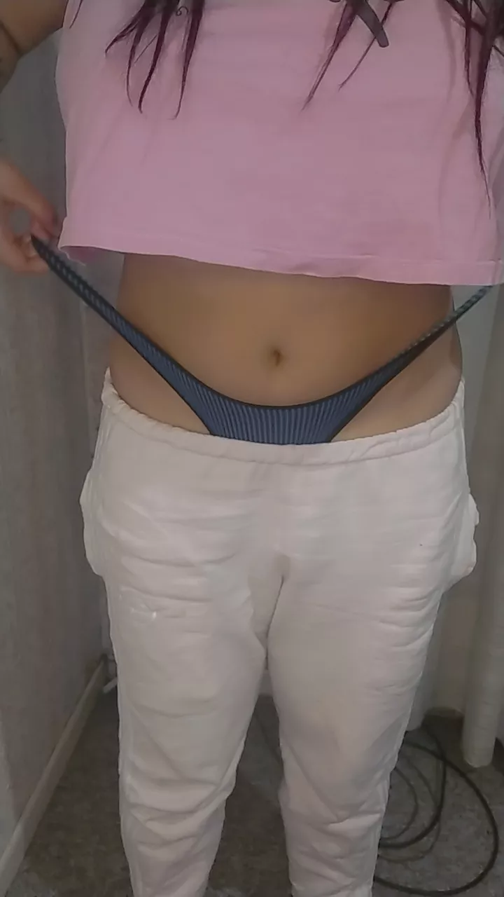 I love playing with my thong