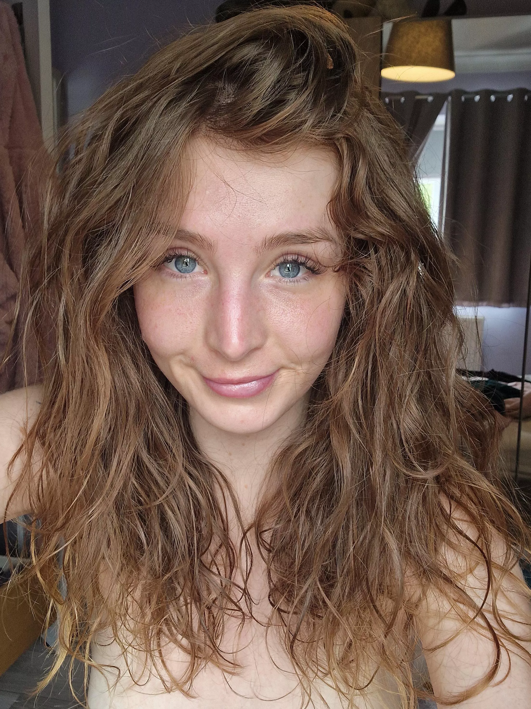 The sun is starting to bring out my freckles!