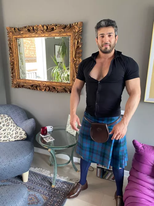 Turkish guy in Tartan