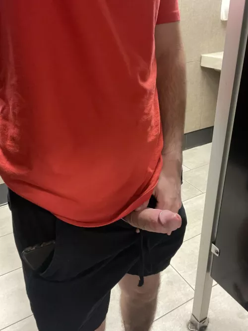 27 M showing off my morning wood at Tim’s