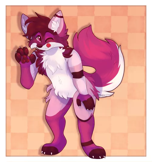 A floof! ✨| [Art by me @aussie_kitten | Comm for SapphireDragn ]