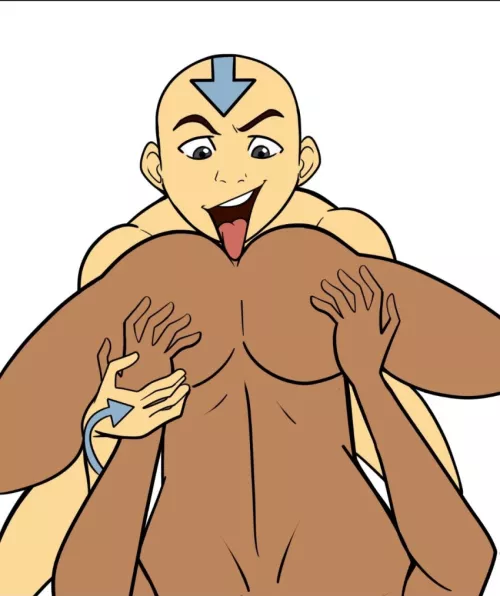 Aang licking Sokkas butthole (Iyumiblue)