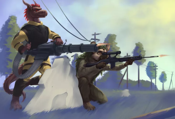 All Ghilied up in the Countryside (by me)