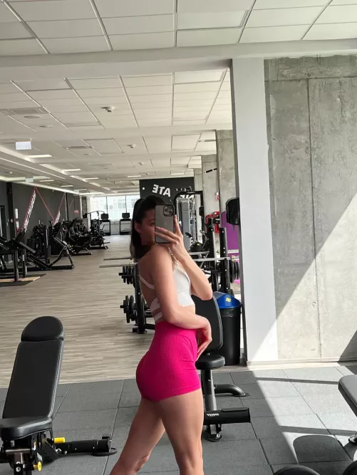 Displaying the progress made on the glutes