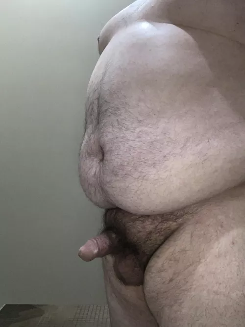 It’s amazing how small a big belly can make a dick look.