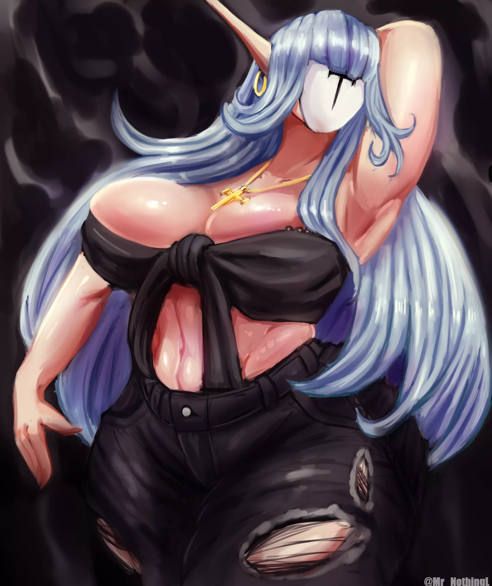 Jeansllenge 10st:Faceless (Oc of Lixsium )