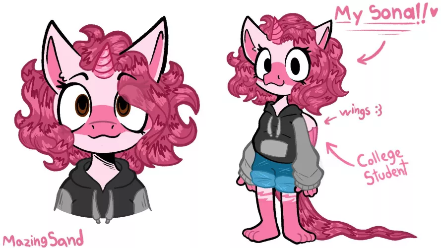 My alicorn sona! Is me as a Alicorn.