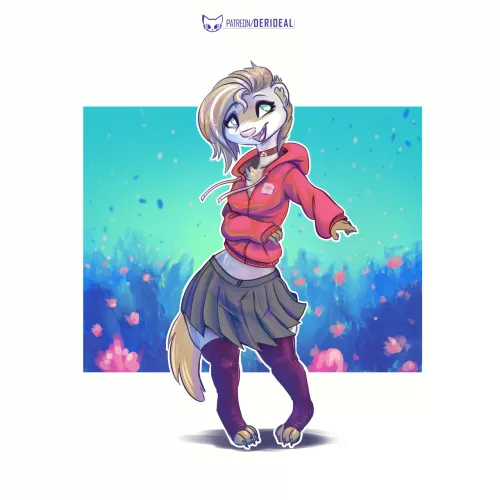 Pan the ferret (art by me)