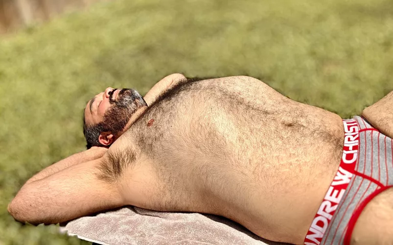 Perfect weather to work on my tan.