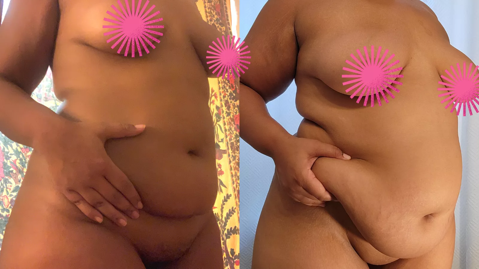 Right before my feeder began stuffing me vs. 1 year later