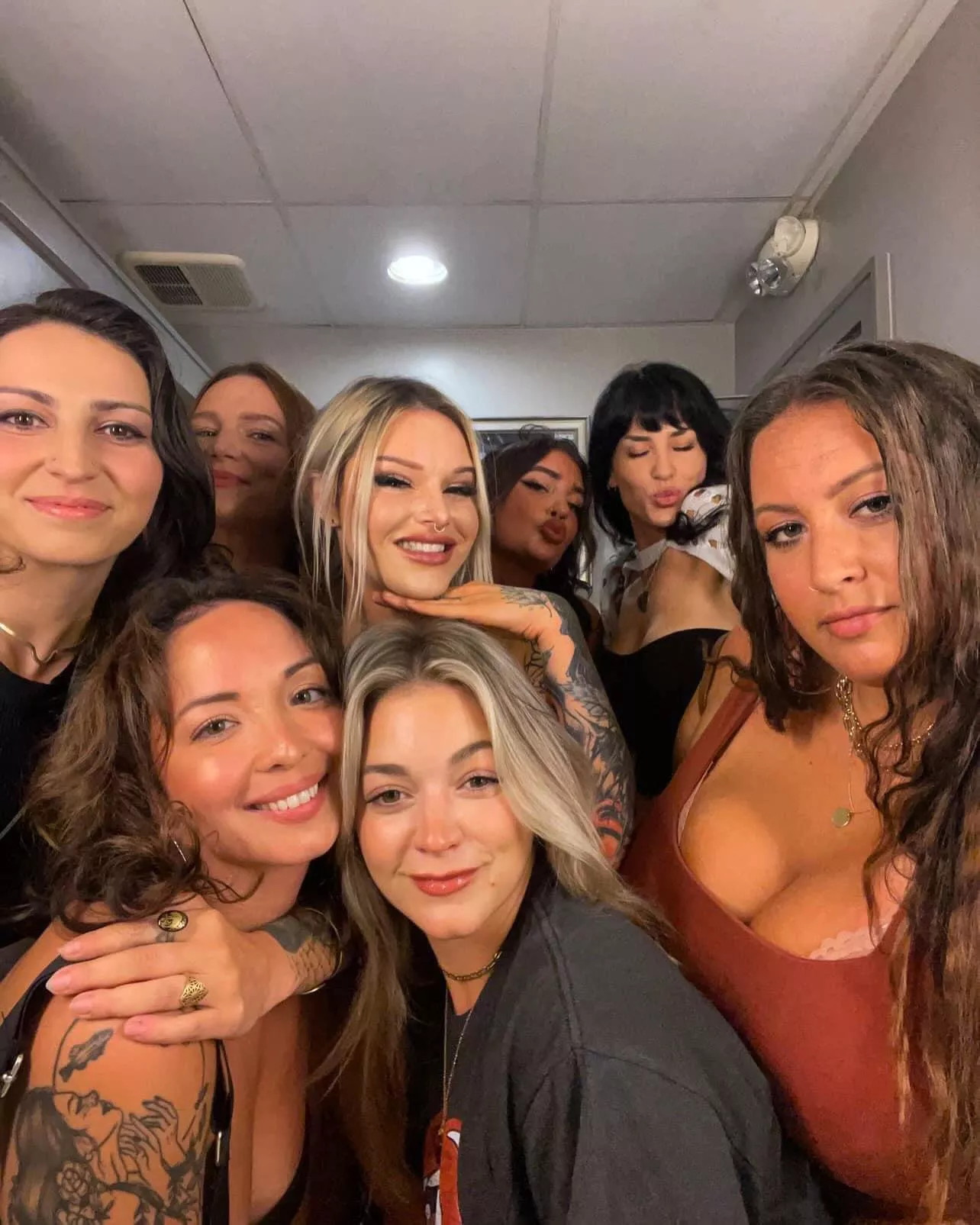 There might as well be one girl in this photo