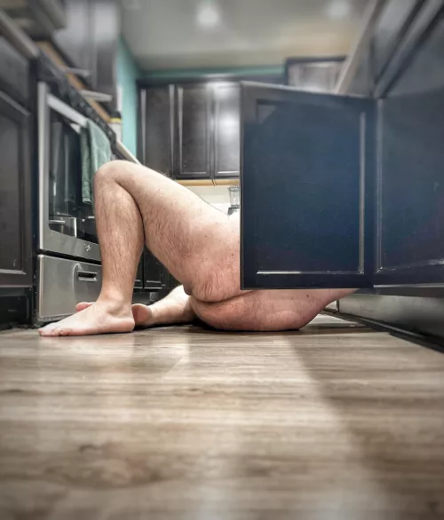 You know… this isn’t what I had in mind when you invited me over check your plumbing. Why you waited for me to get naked before pointing it out is beyond me!