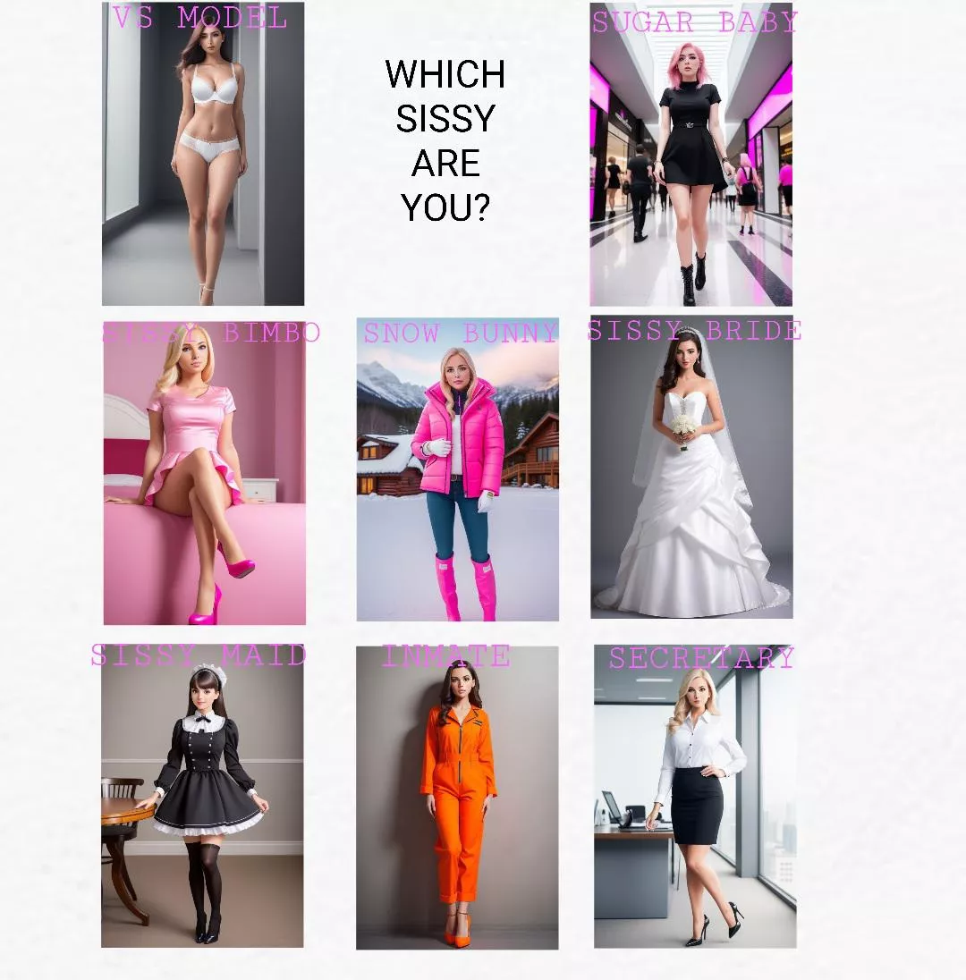 I used AI to create 8 different sissy fantasy roles, which one would you be?