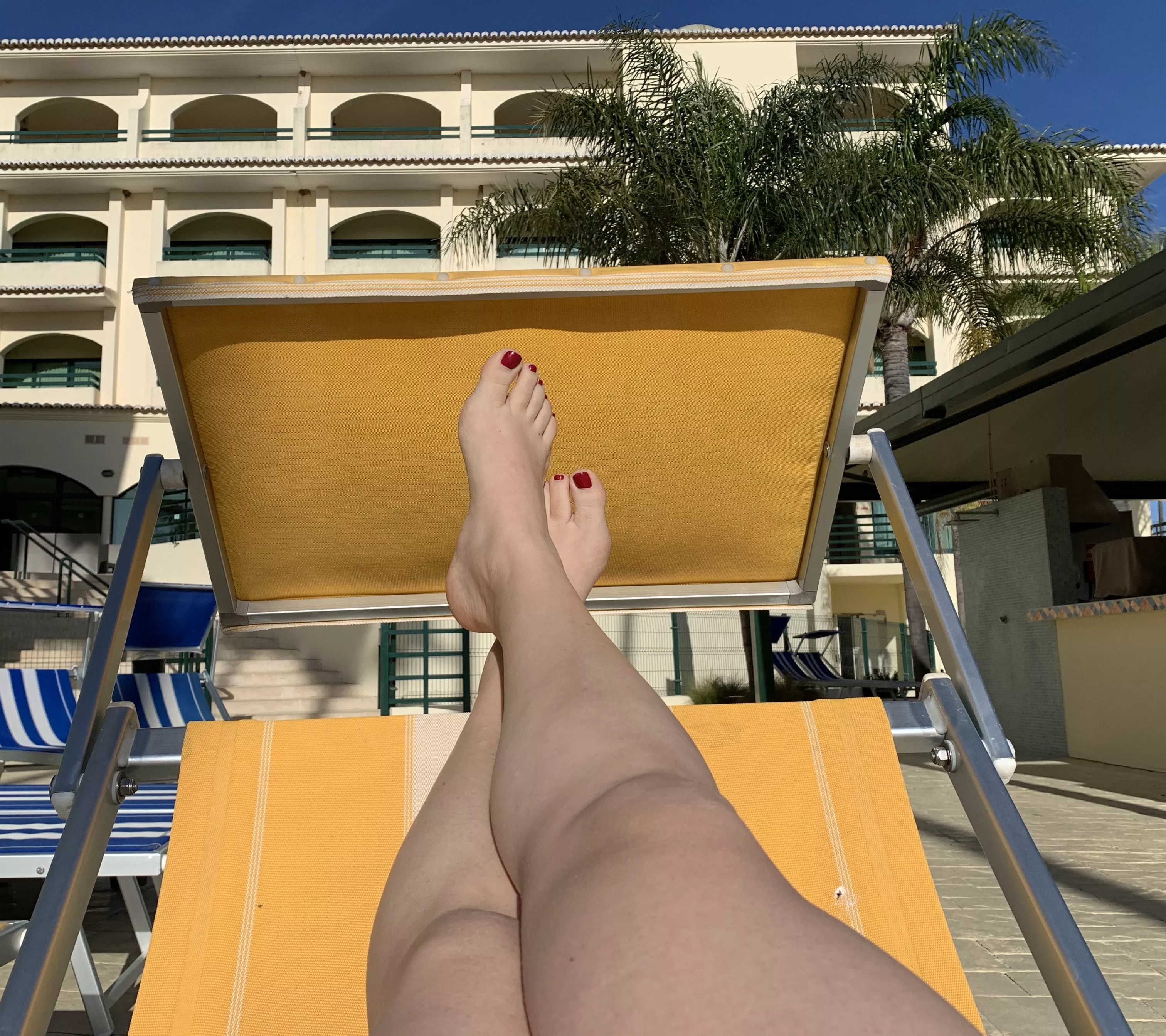 Leave your dick size if you want to swallow my feet (OC)