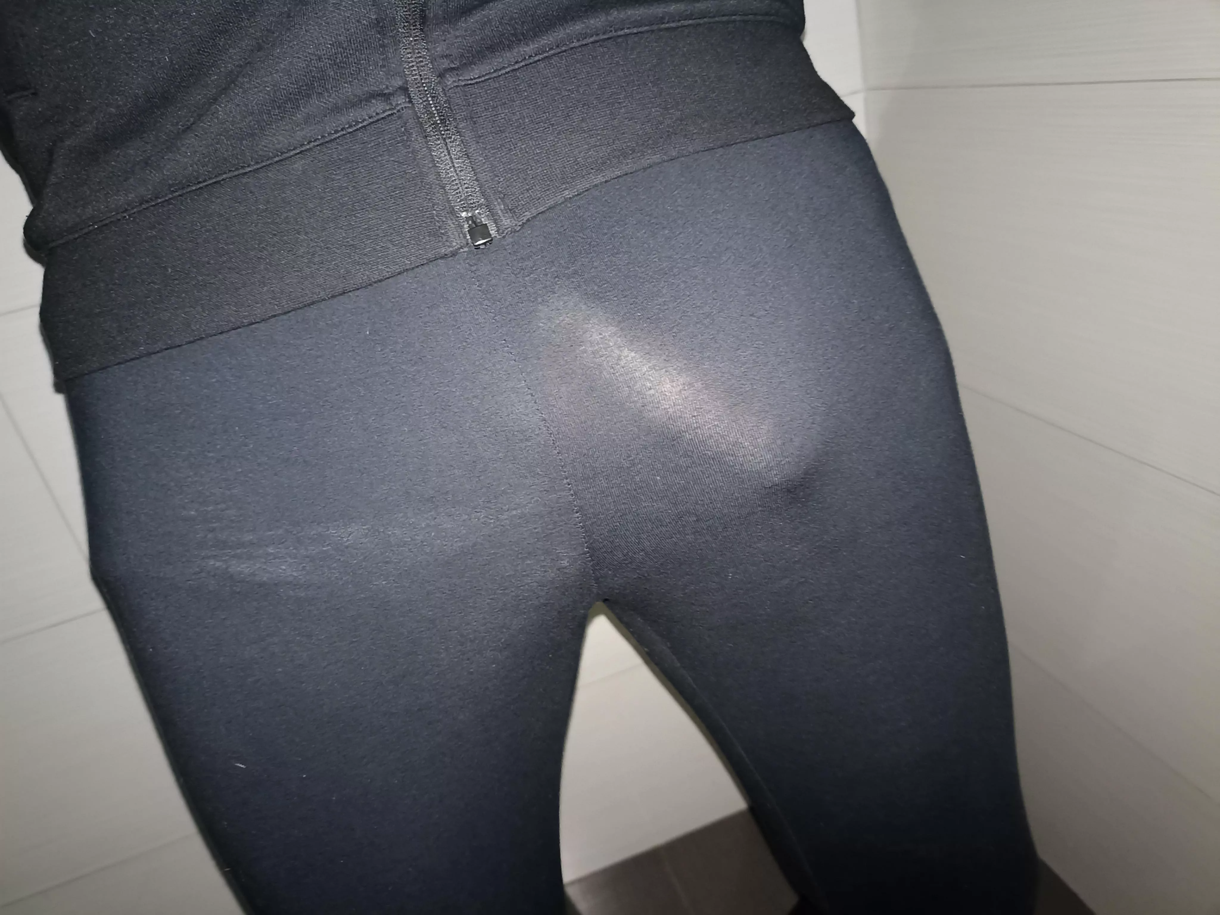 Tights don't leave much to imagination