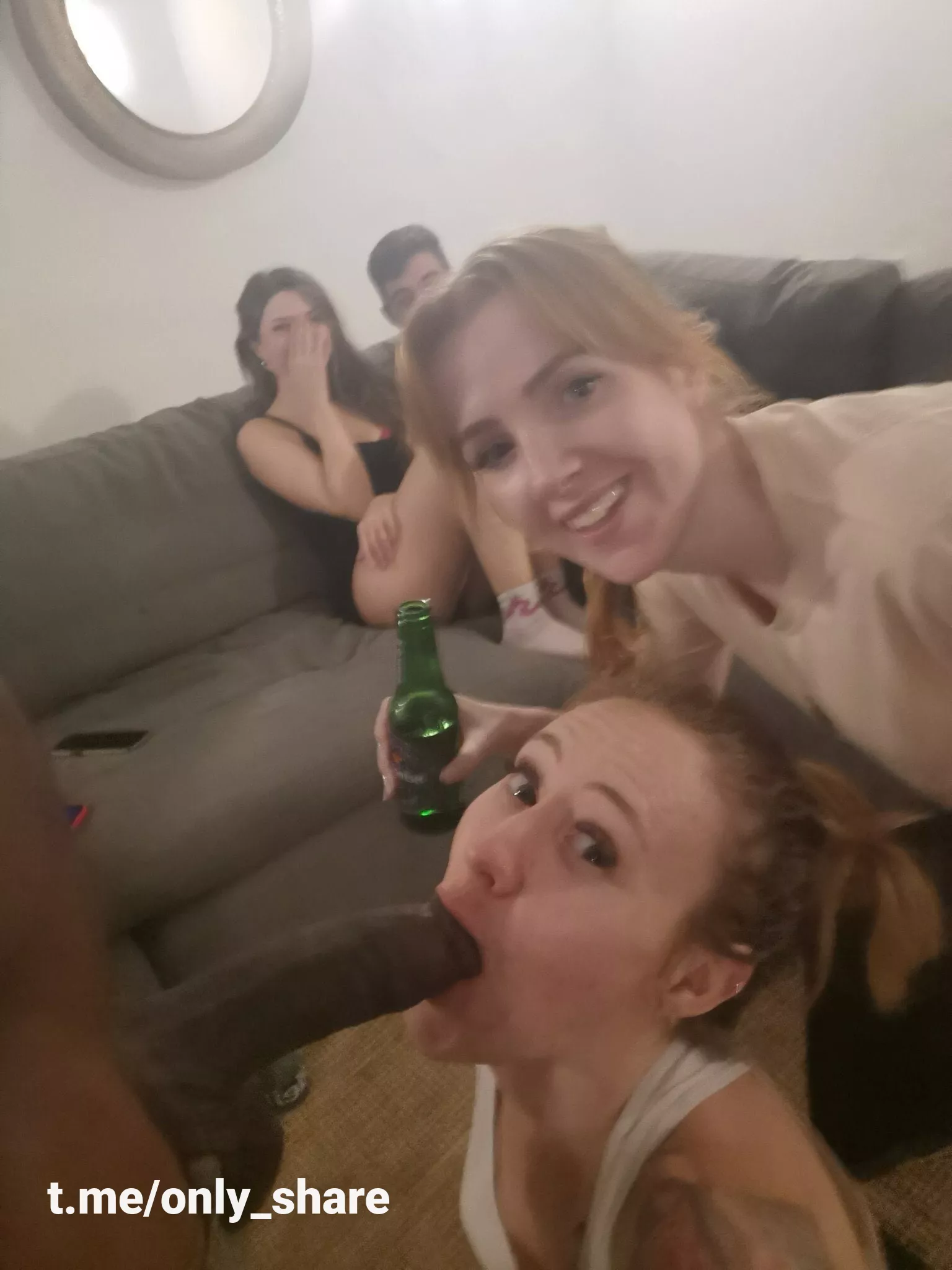 A curious group of colleagues exploring BBC and embracing the art of swallowing