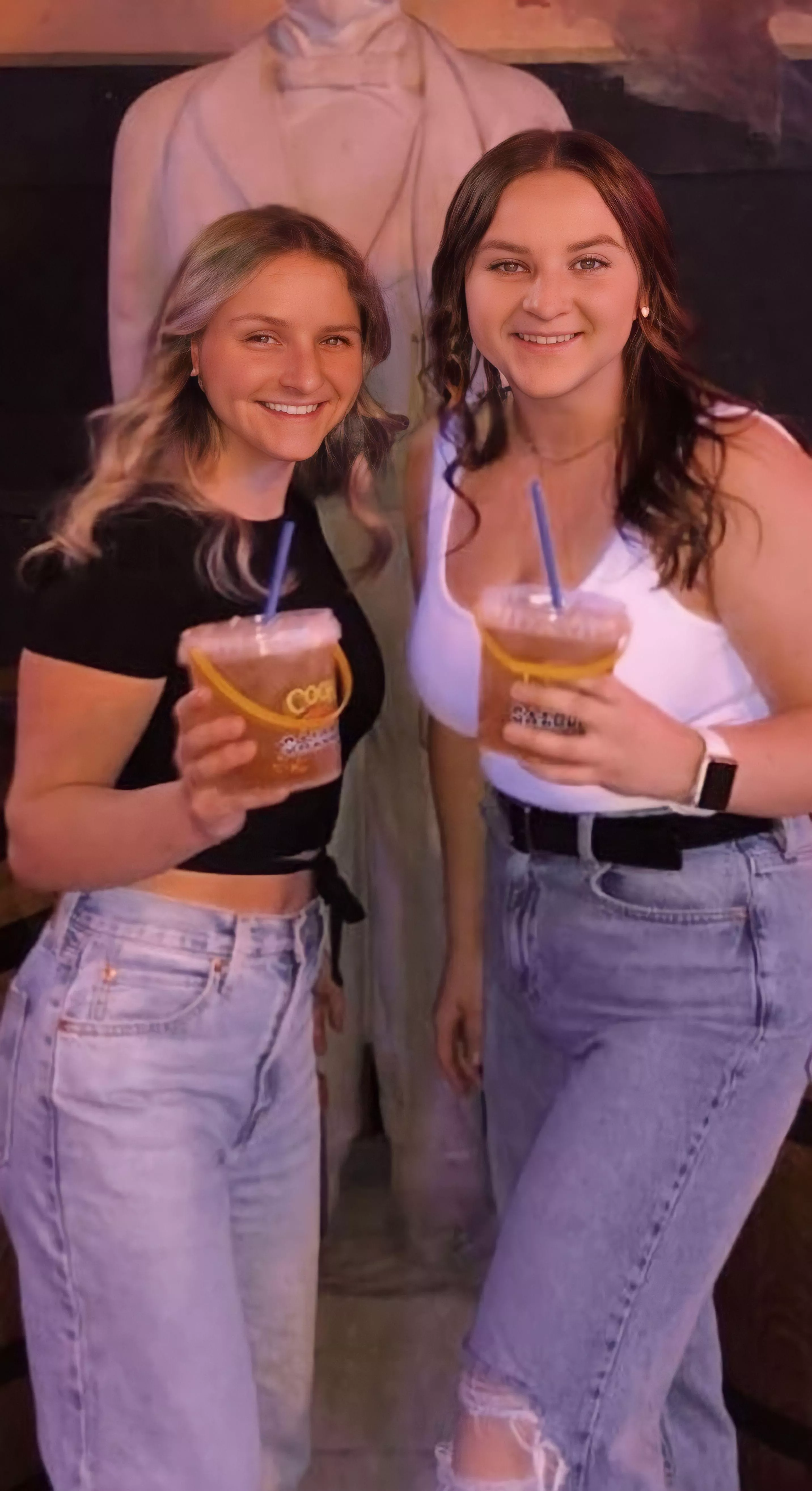 Breast envy: sister edition.