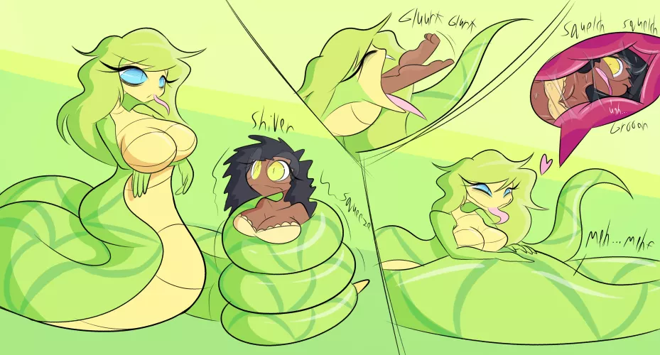 {Comic} Helping herself to a chilly Fritzy (Art by JackMunchy)