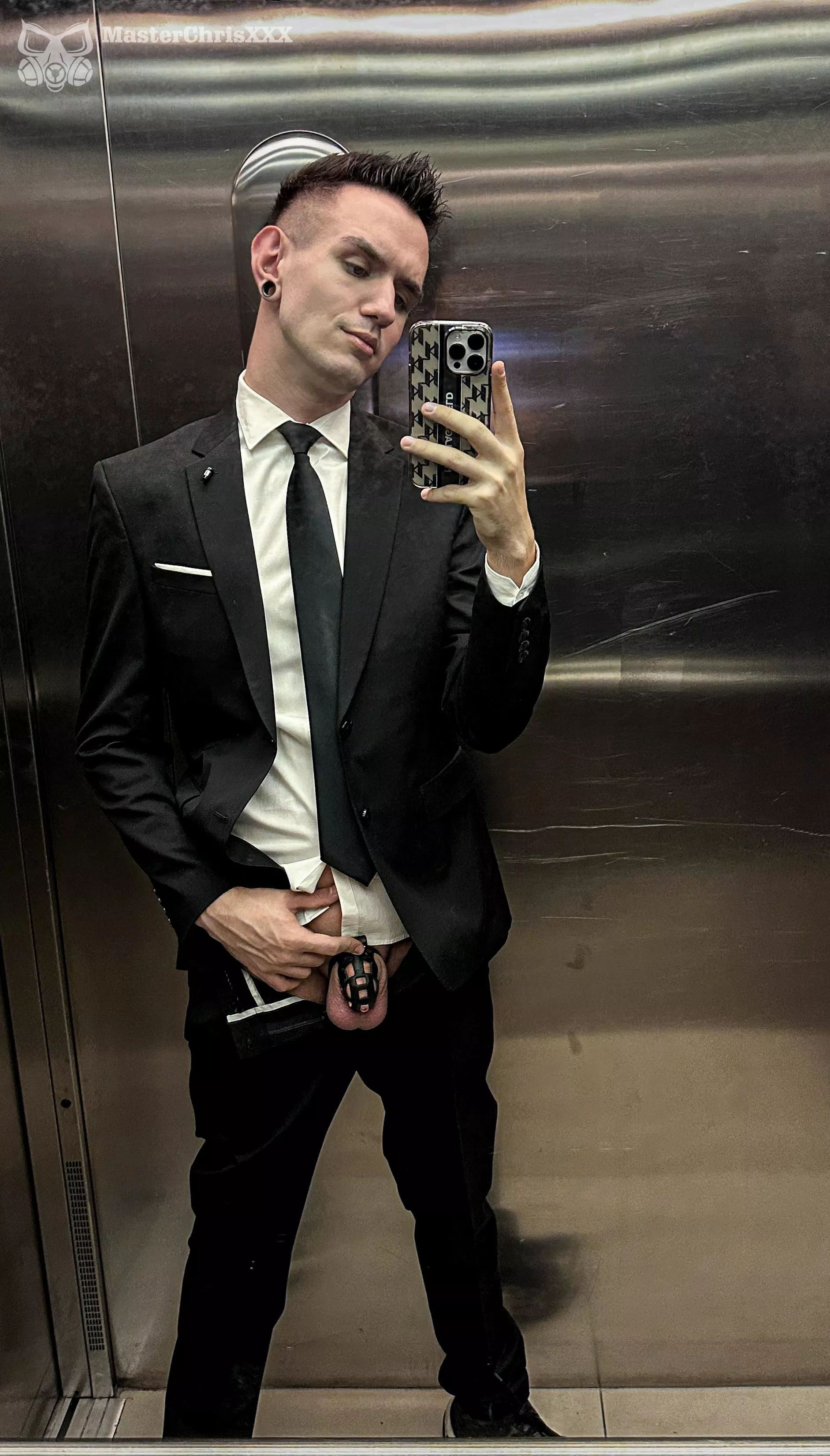 I don't think I've shown you my #slaveboy in a suit yet! He had to wear this outfit and I instructed him to definitely take some photos and videos for you in this suit😈 I think he looks pretty good in it!😉 What do you think? Follow me and join my