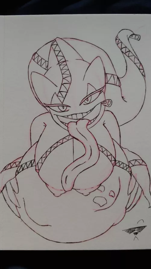 {Image} pokegirl Banette vore (Art by me)