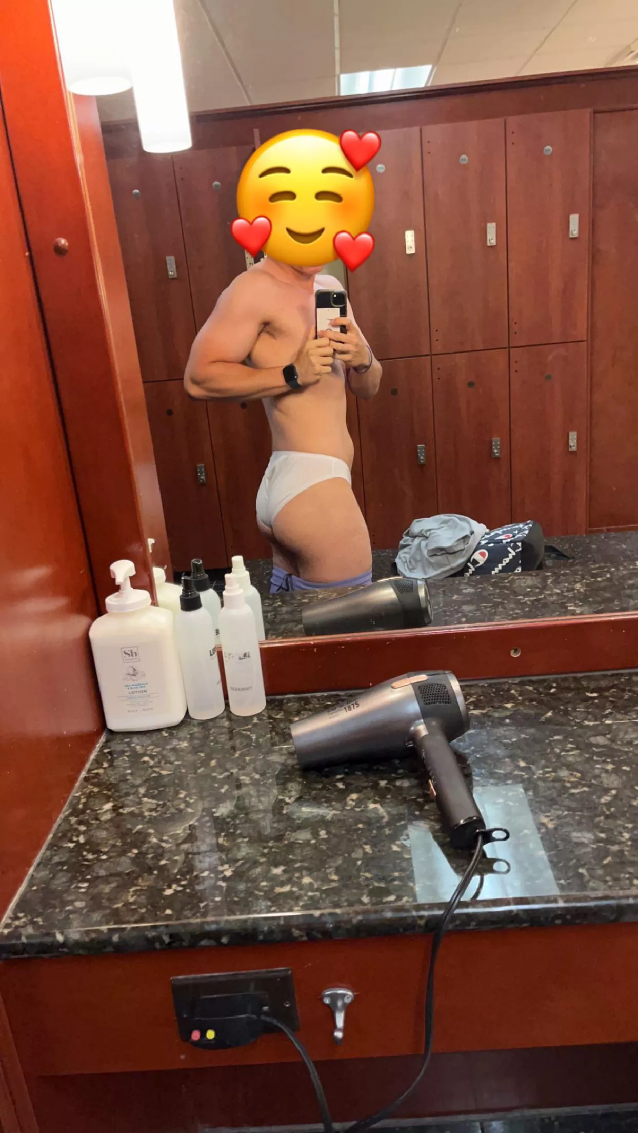 Love changing into womens undies in the gym locker room 😛