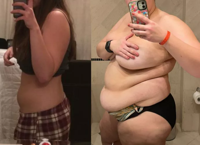 Love seeing how fat I've gotten from the side