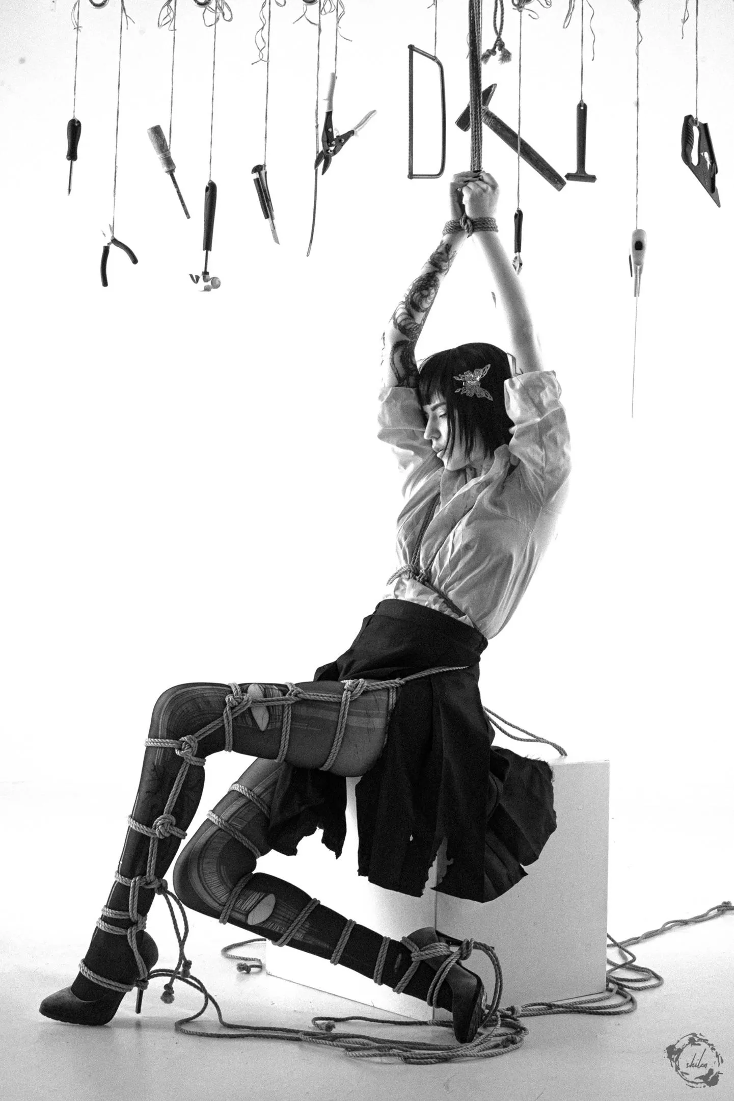 Shibari by Kyzzenish, me as model and photo by Shilen