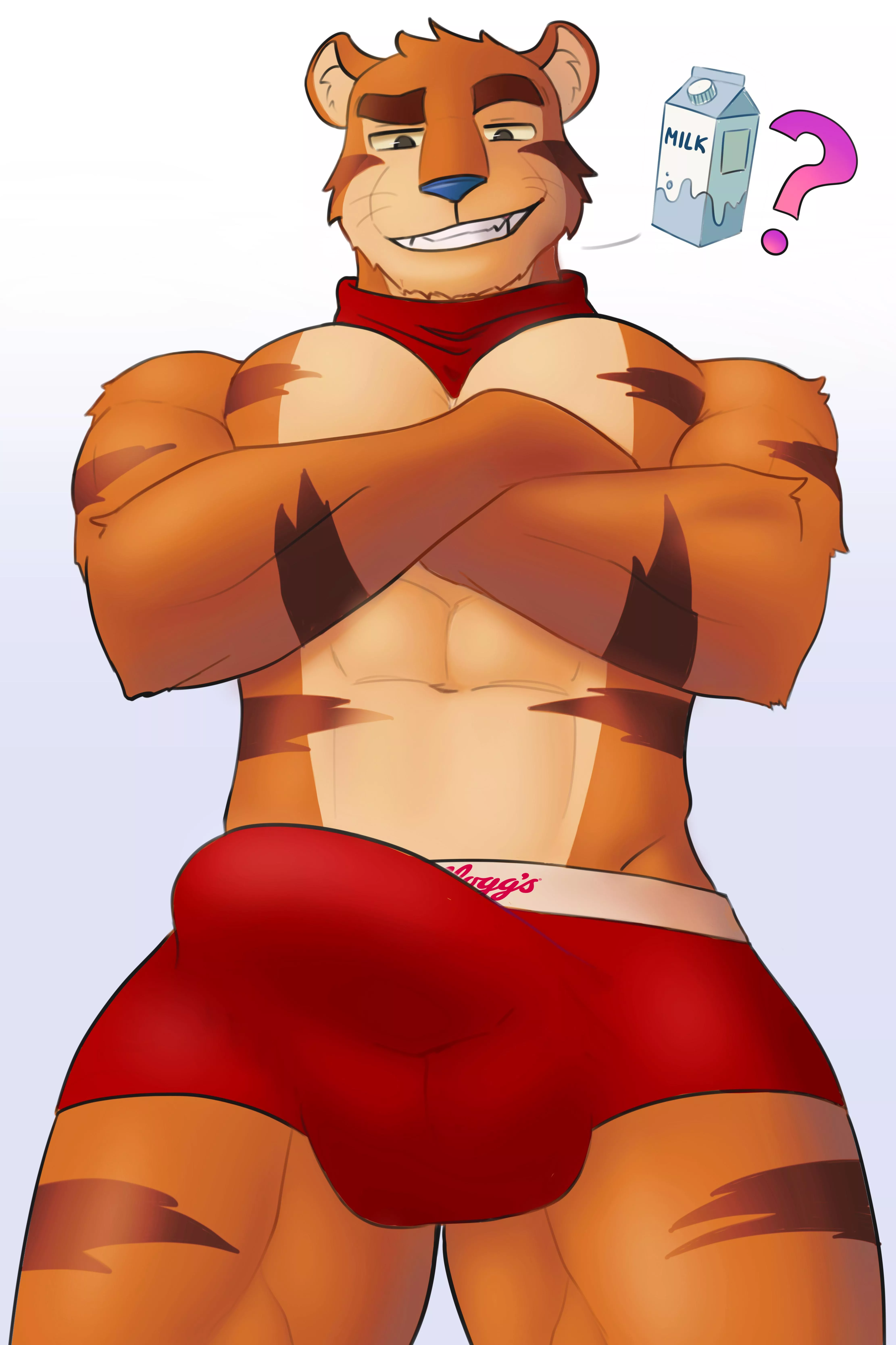 Tony is always there once you run out of milk!🥛💦 (Art by me)