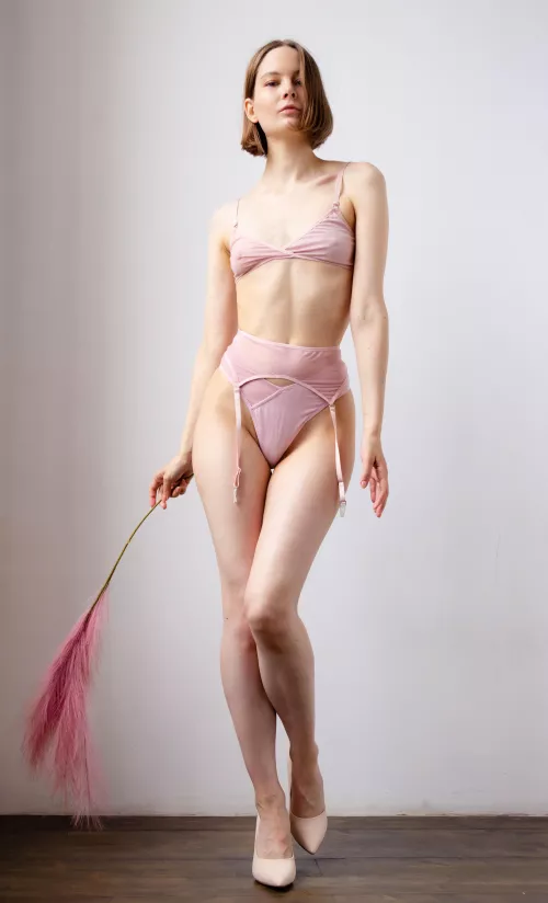 Do you think my garter belt would look better with stockings?