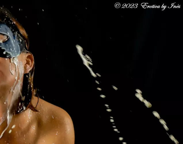 Drowned in flying cum