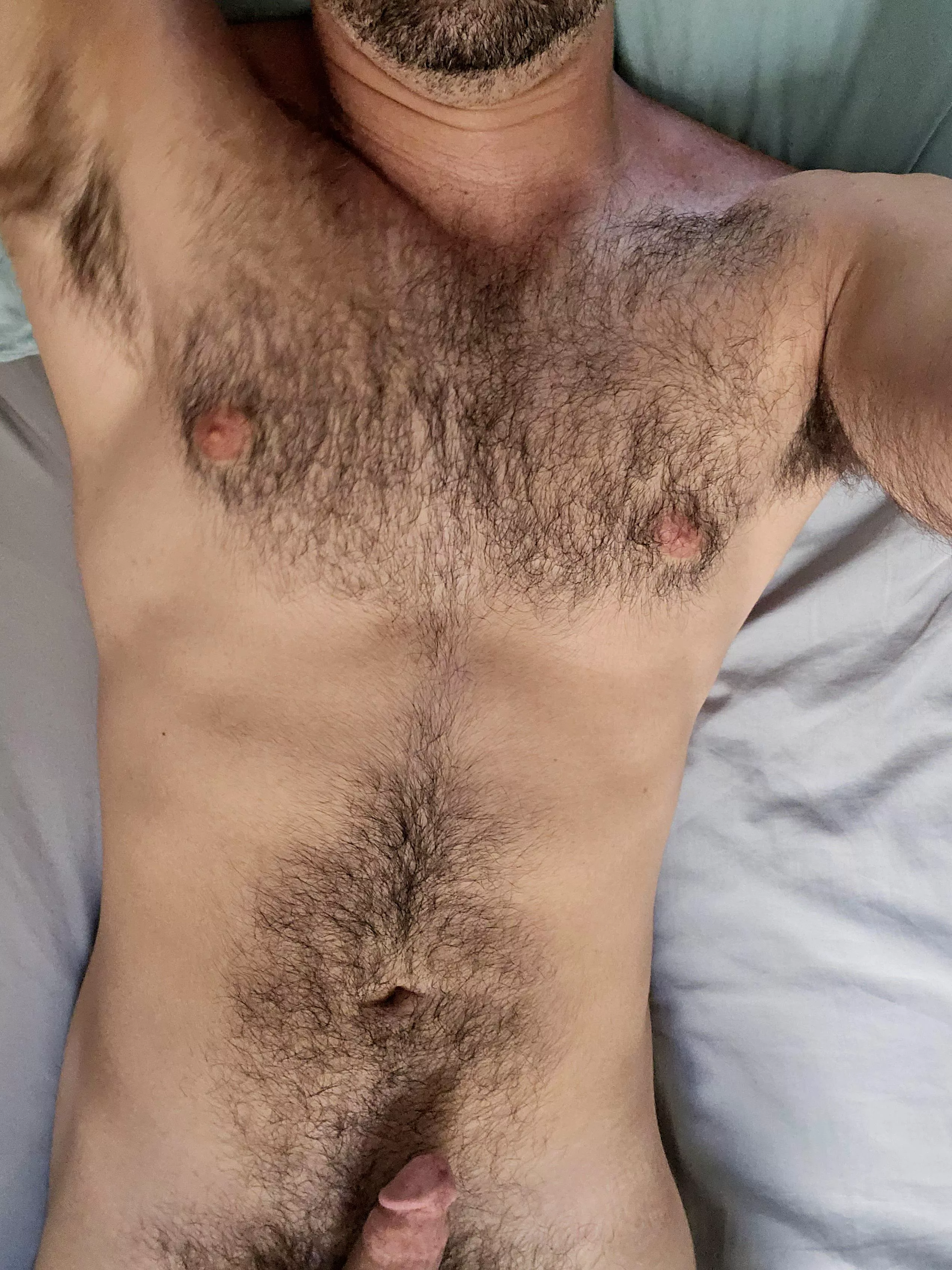 from my chin up until my head