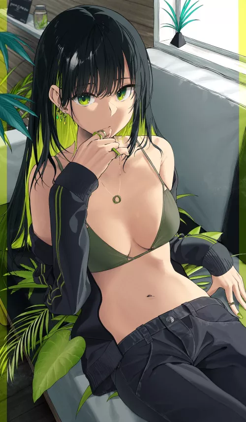 Green and black [Artist's Original]