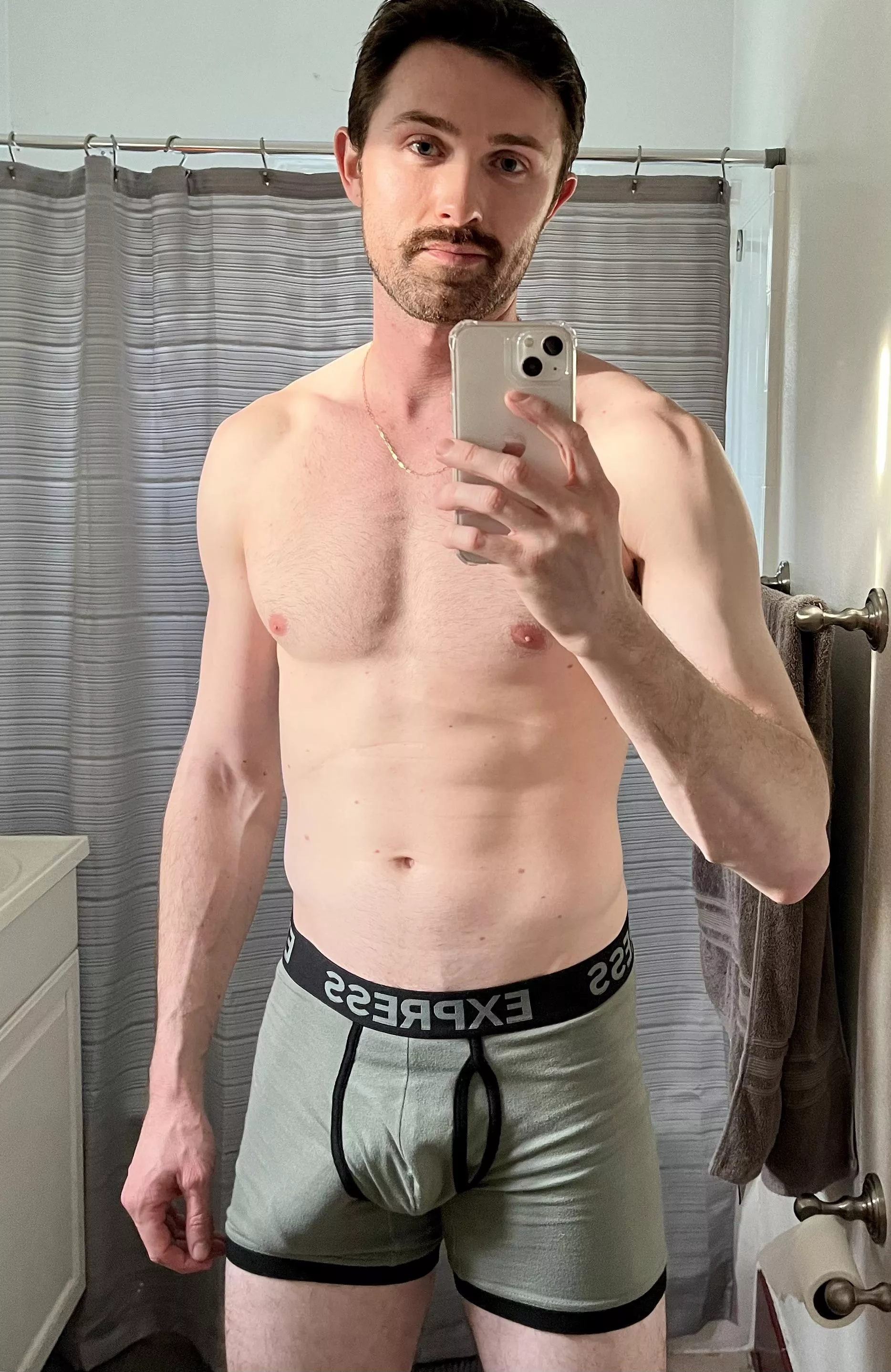 All cleaned up after a shower