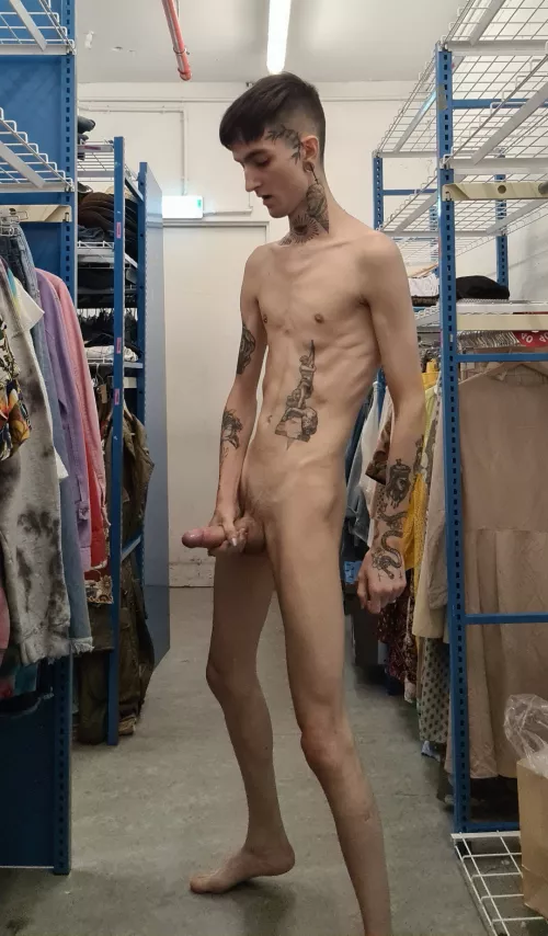 Barefoot at my work place, hoping no one's gonna open the door