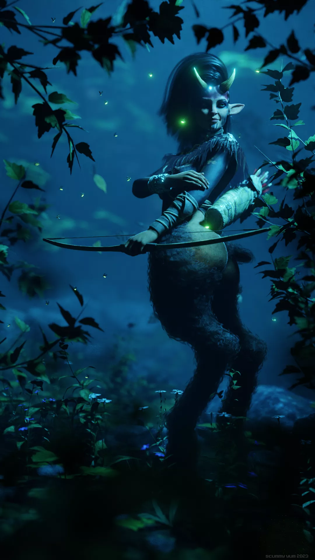 Faun Archer in the Woods [first post]