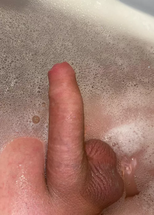 my foreskin in the bath