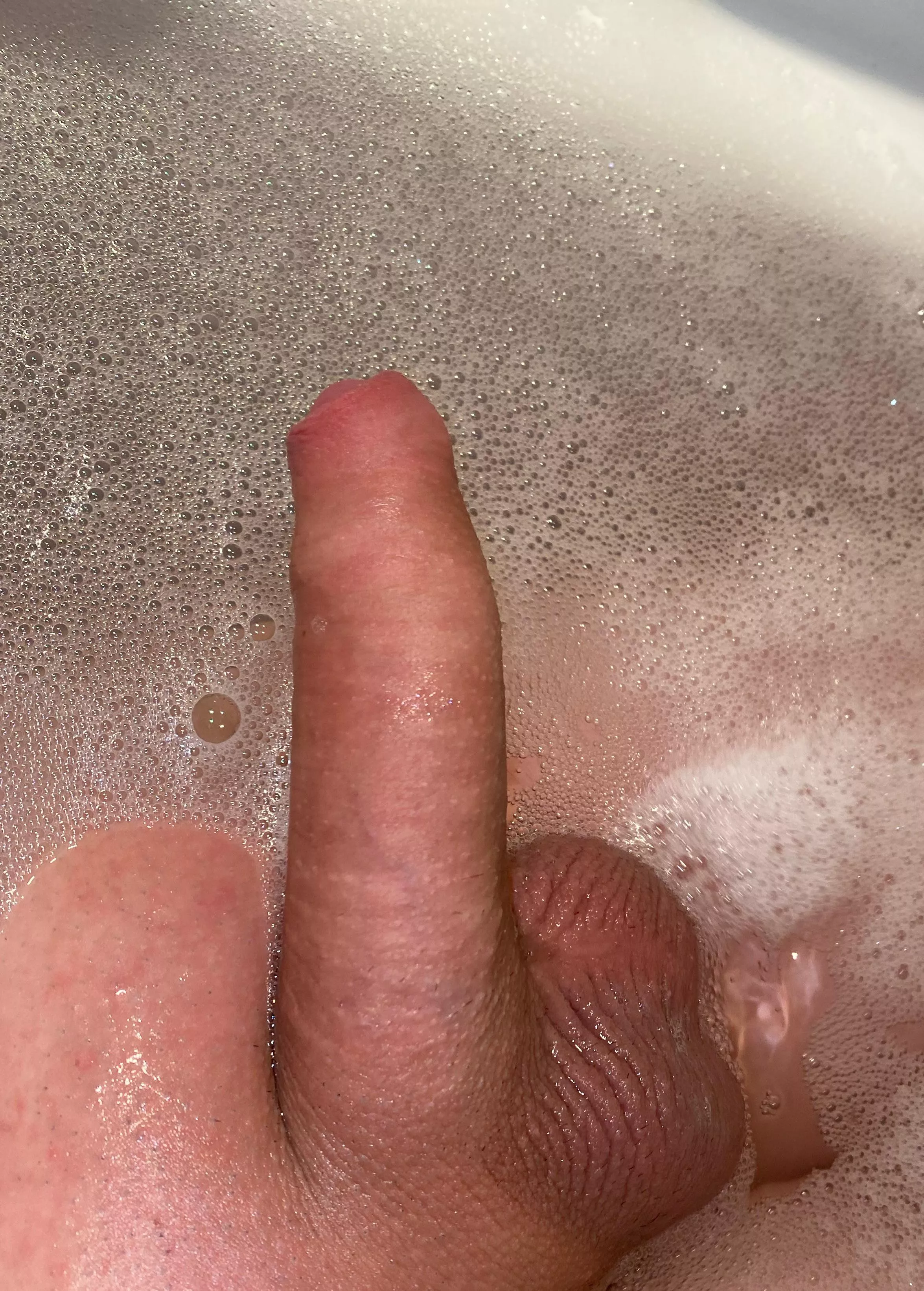 my foreskin in the bath