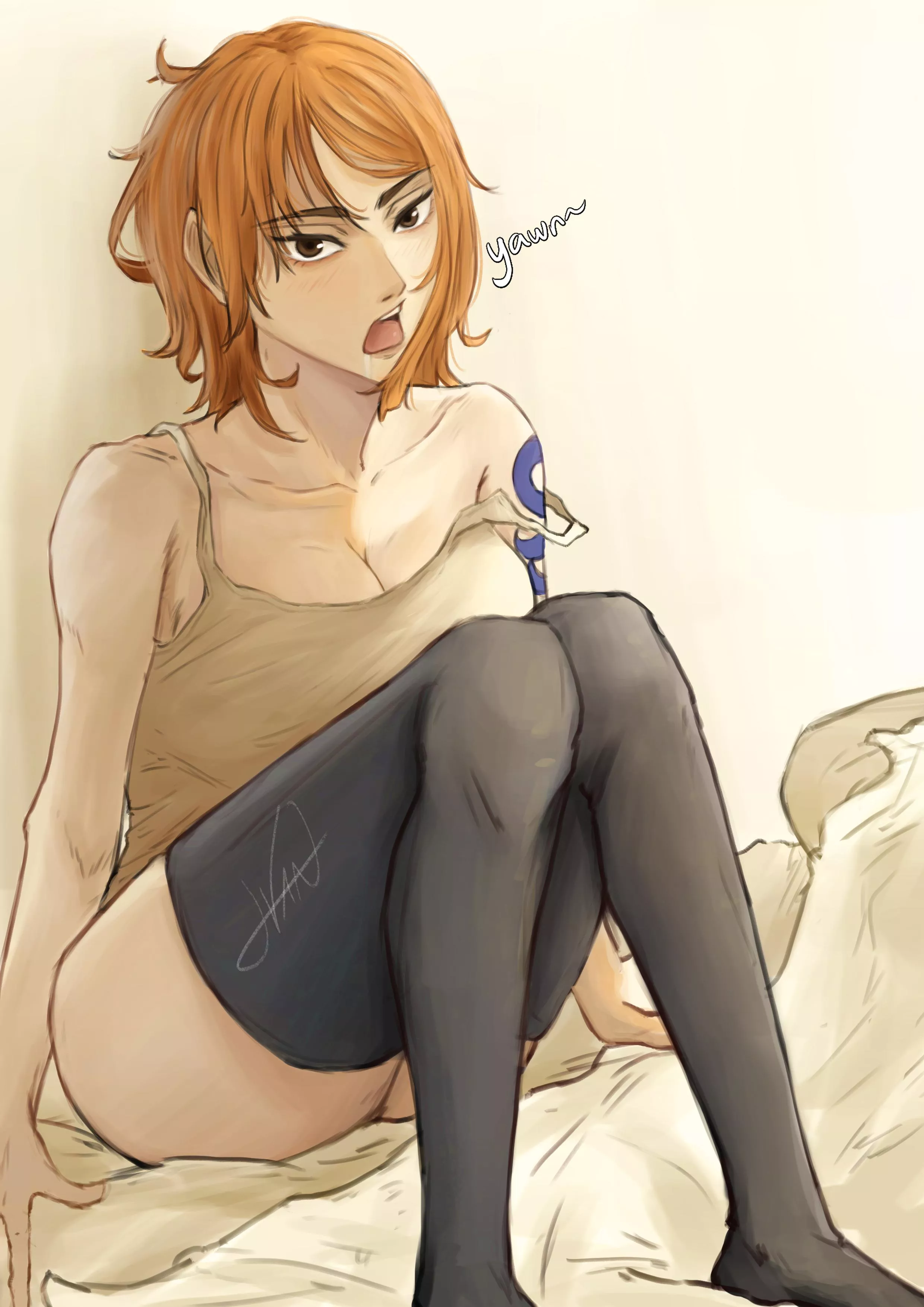 Nami fanart i drew a while ago <33 ps/ i'm accpeting commission!