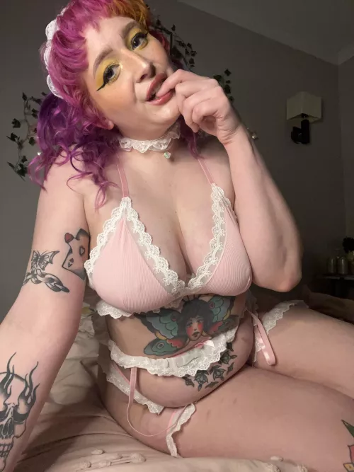 Pretty in pink and ready to serve