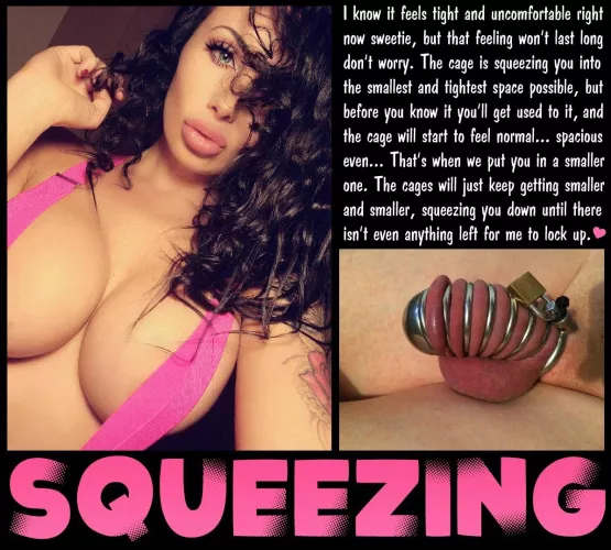 SQUEEZING [chastity] [femdom] [shrinking]