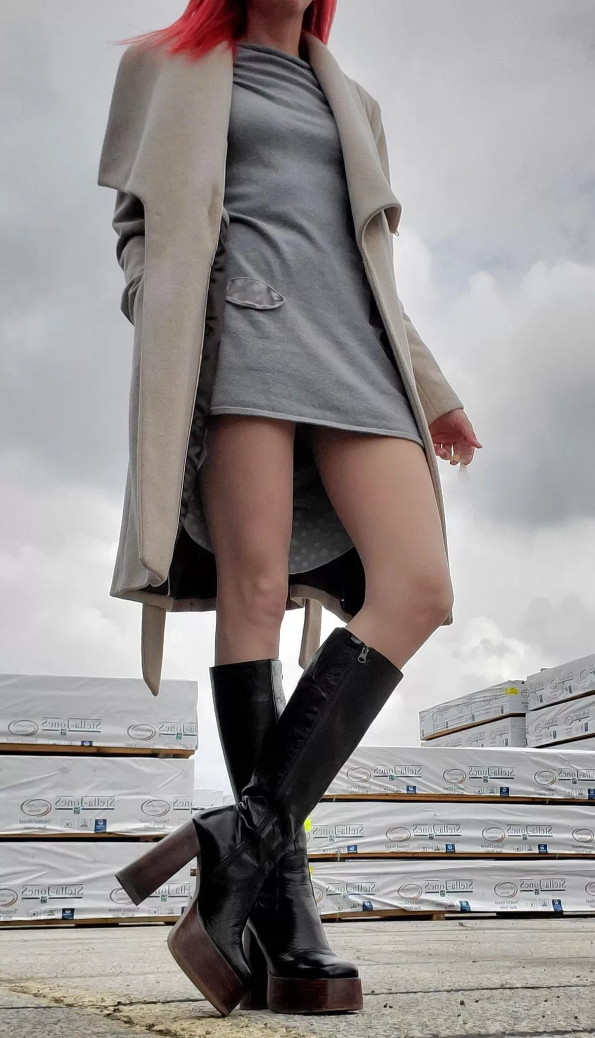 Amazing pair of boots makes my legs endless...