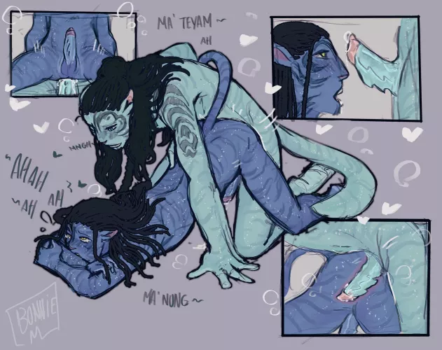 Aonung and Neteyam have a night of passion (Bonnie Mcrack) [James Cameron’s Avatar]