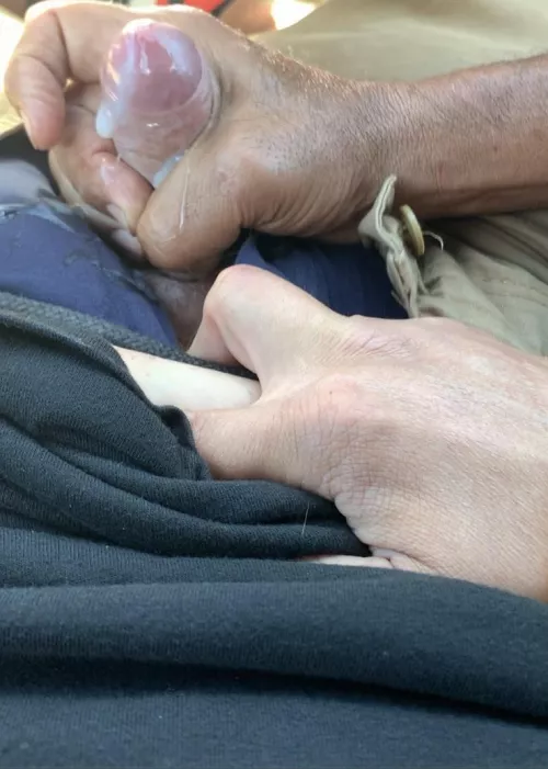 Had an older guy jerk my small cock at the spot this morning