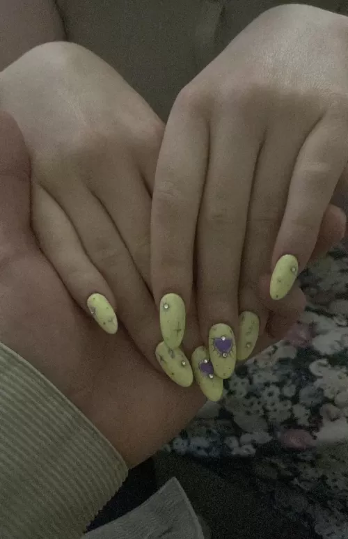 He can’t wait for my nails to be wrapped around his hard cock 🖤