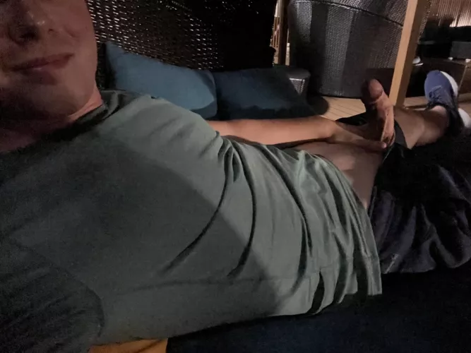 Jerking off on a cruise ship right now. Pms open