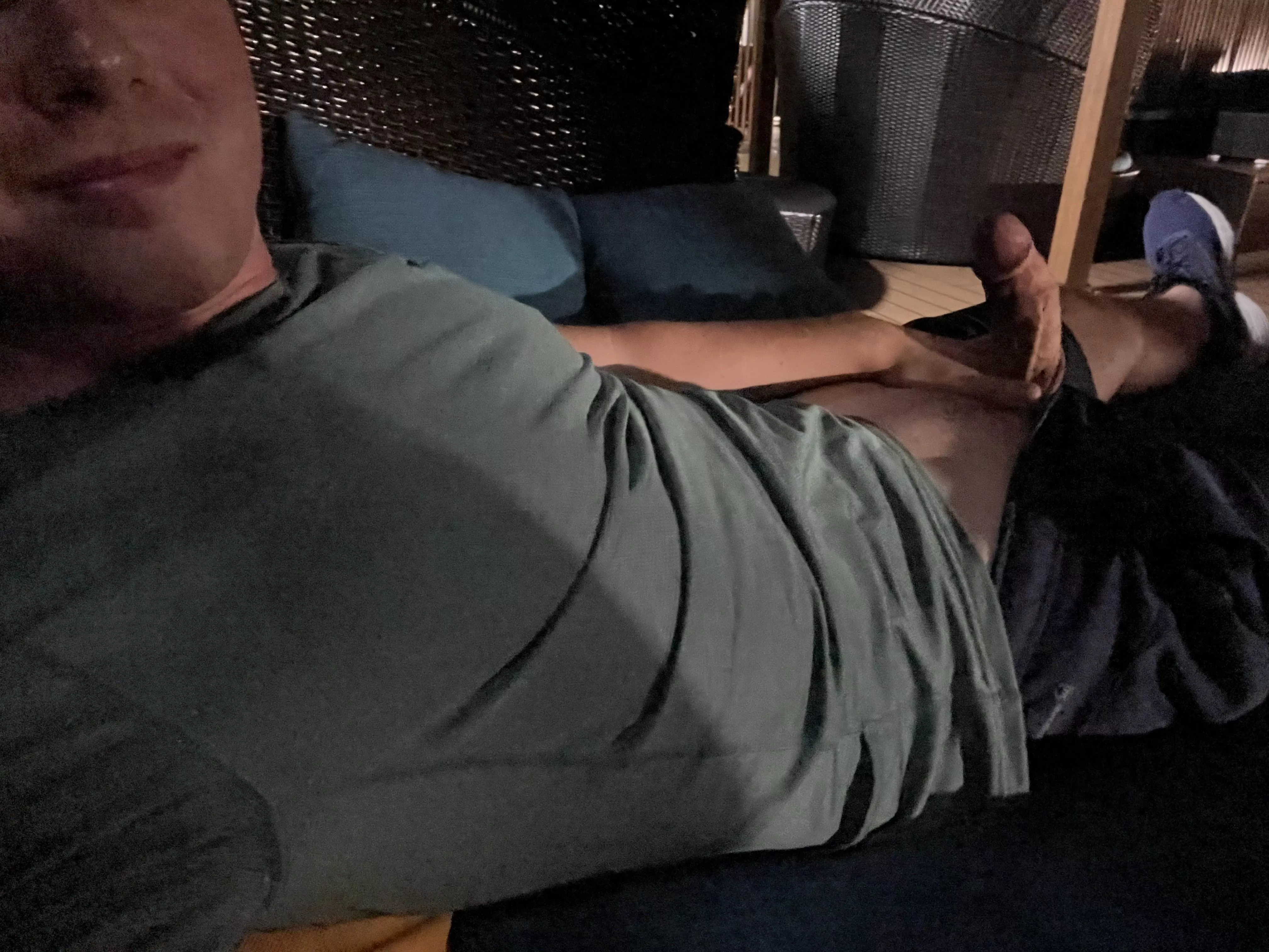 Jerking off on a cruise ship right now. Pms open