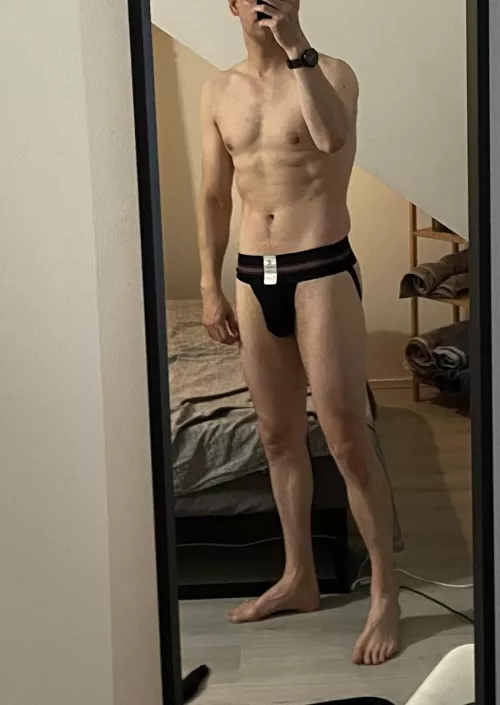 Old school jock from the front